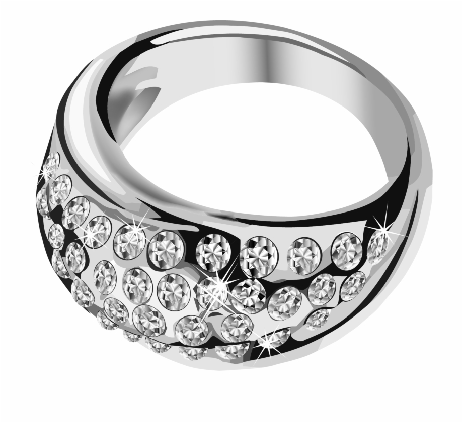 Silver Jewelry Png Engagement Ring Png