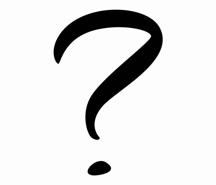 question mark clipart black and white
