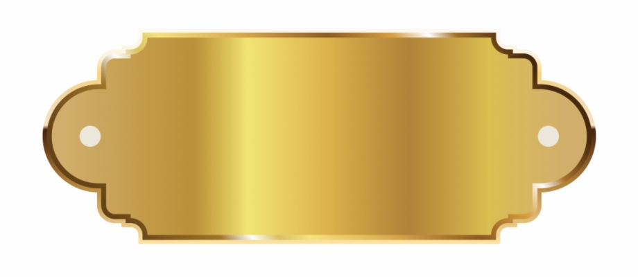 Golden Banner Png Pic Gold Label Template Png