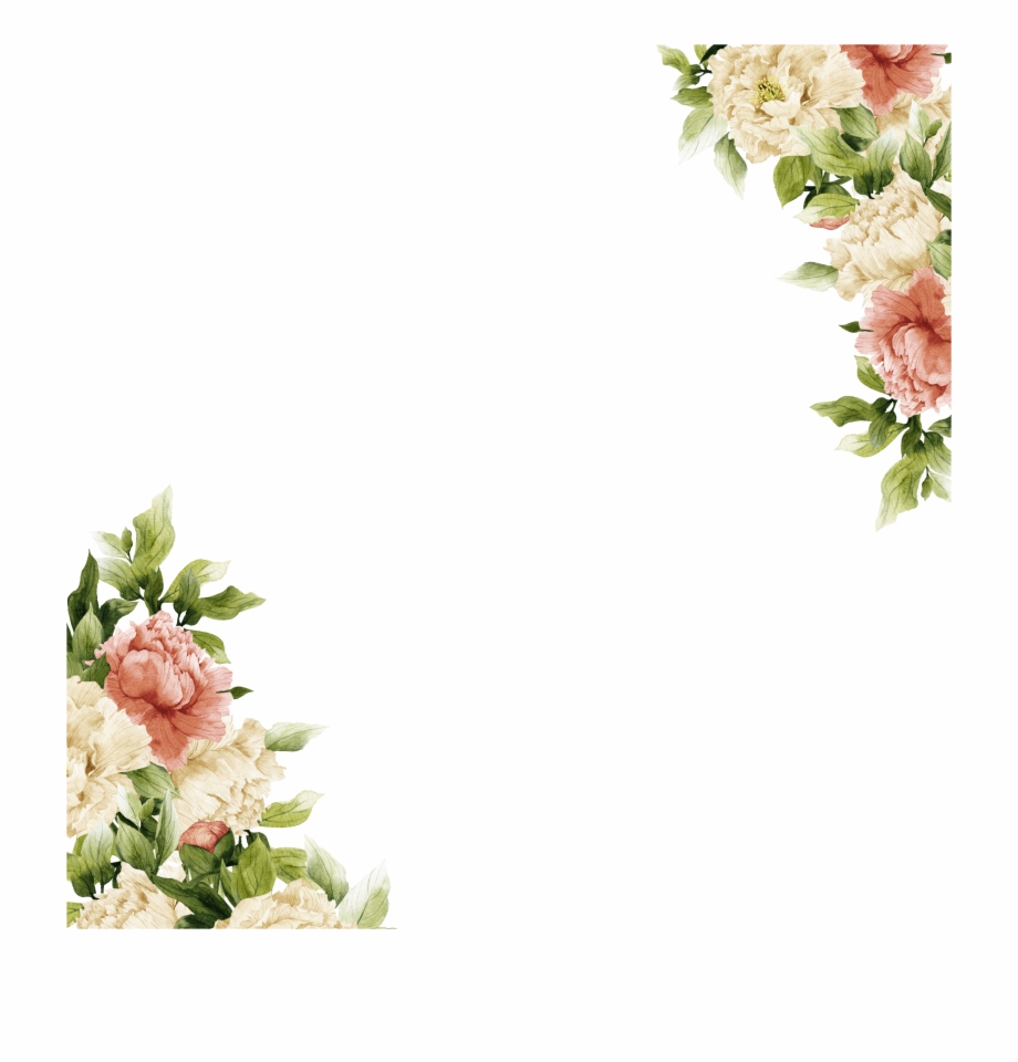 png frame with flowers
