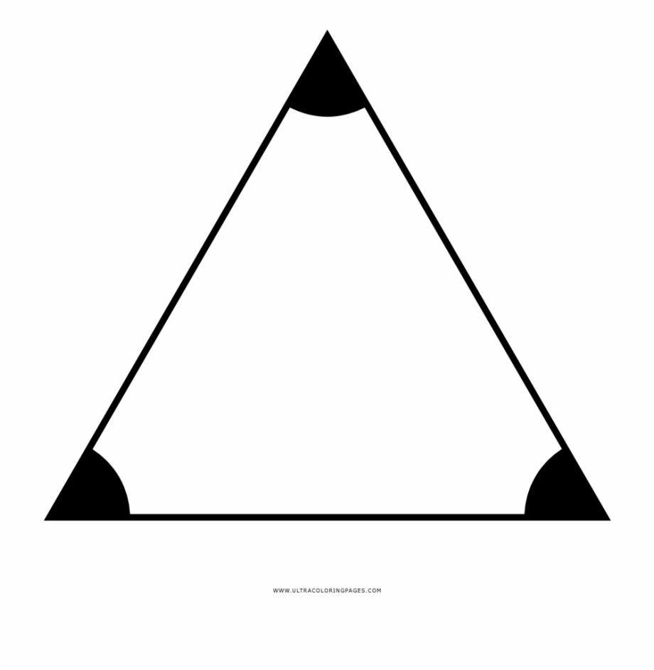 Equilateral Triangle Coloring Page Isosceles Triangle