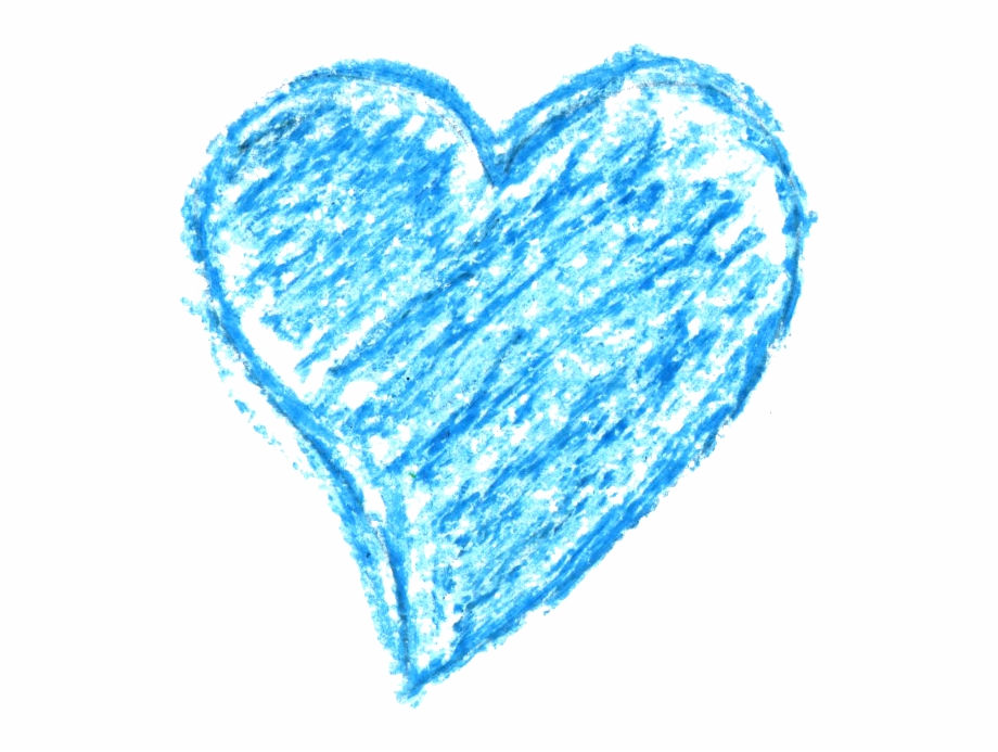Free Download Heart Drawing Blue Png
