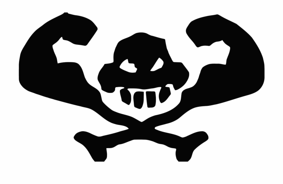 Free Download Of Skull And Crossbones Icon Clipart