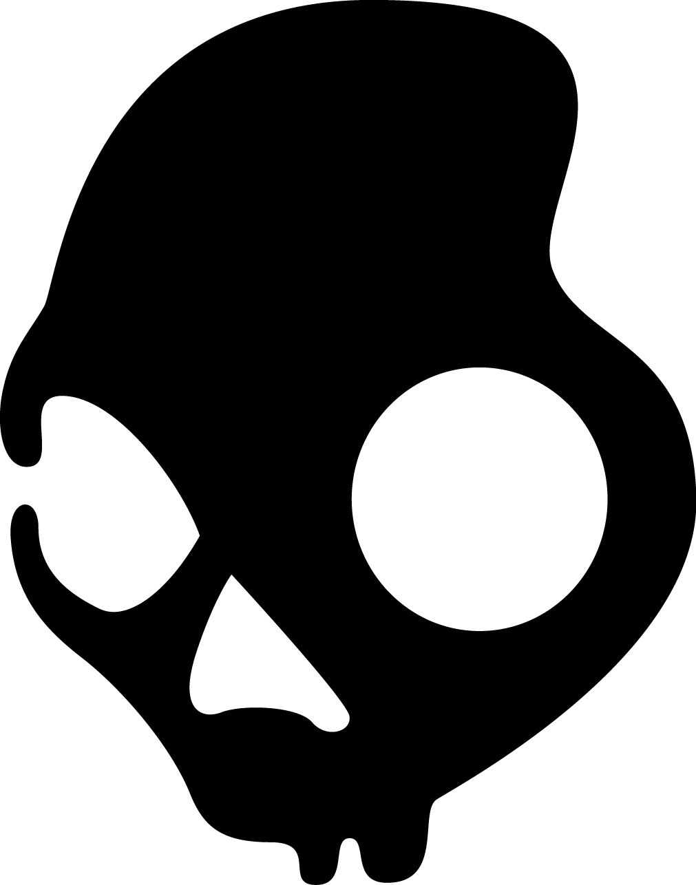 Logo With A Black Skull Png Download Skull