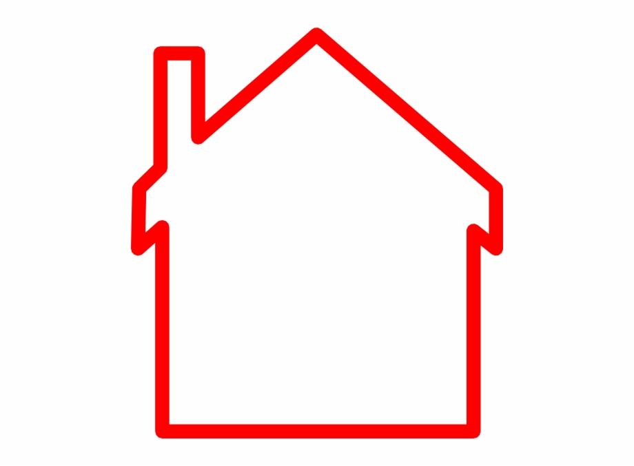 28 Collection Of Red House Outline Clipart