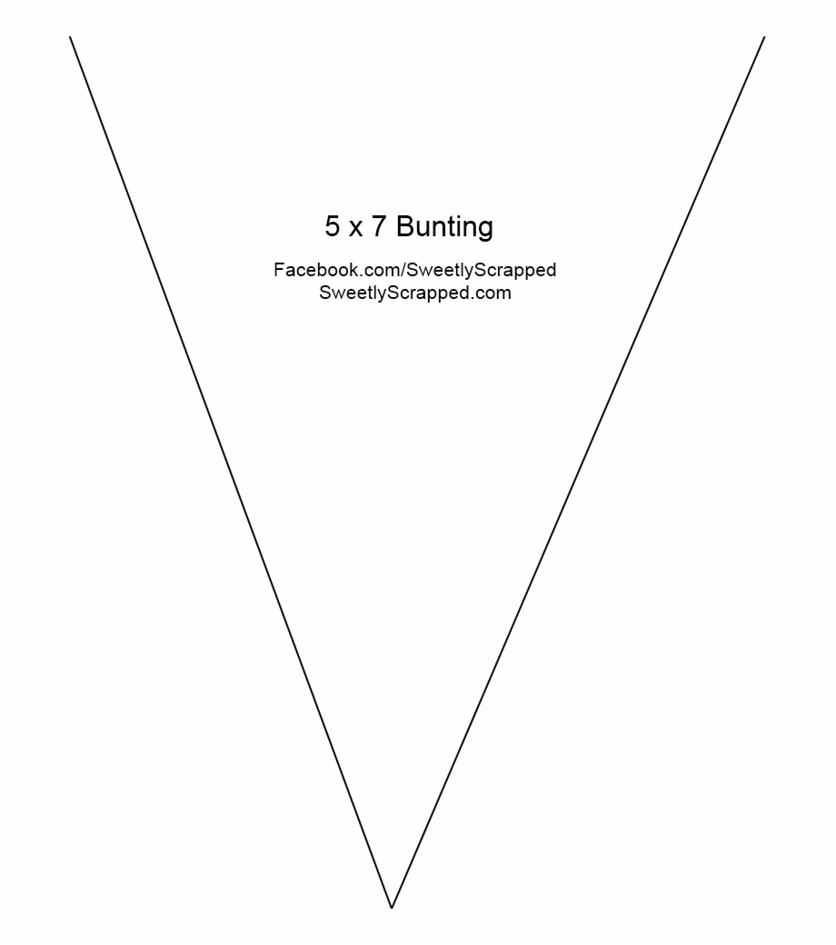 Triangle Pennant Banner Template