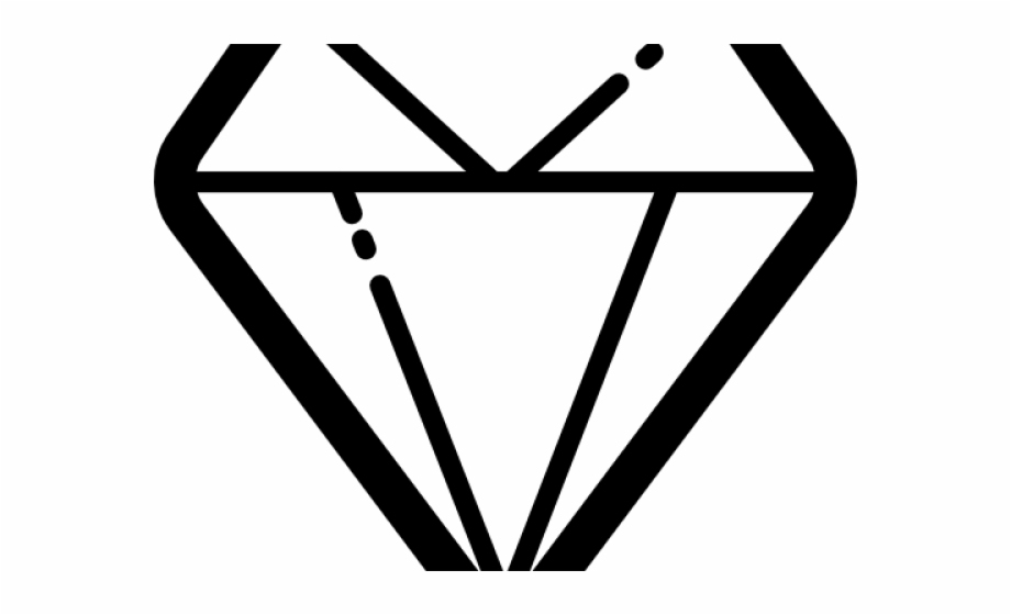 Rhomb Clipart Diamond Outline Brilliant Icon