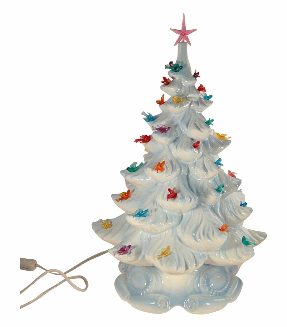 Vintage Ceramic Christmas Tree Lights White Vintage Ceramic