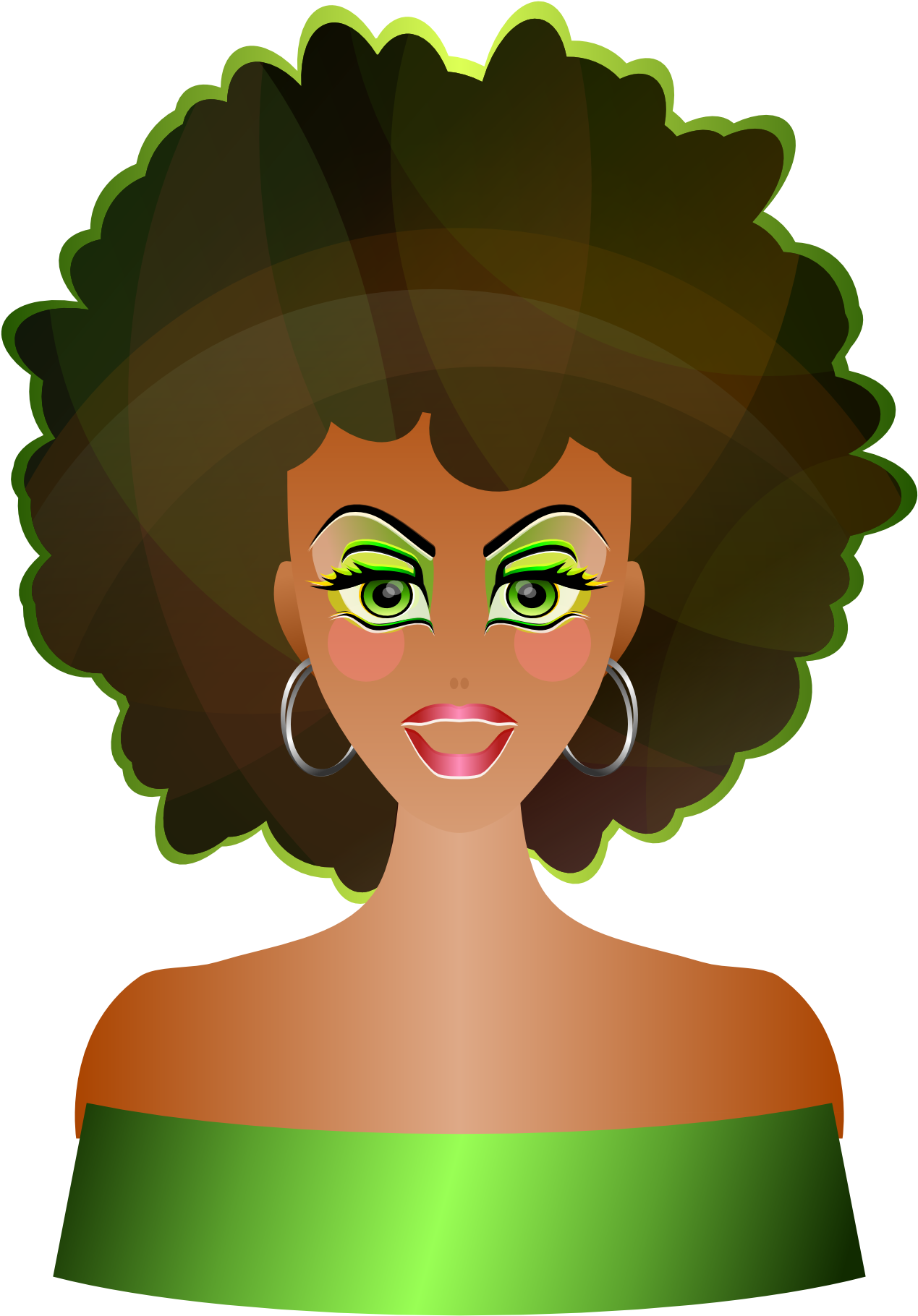 Afro Silhouette At Getdrawings Com Free For 