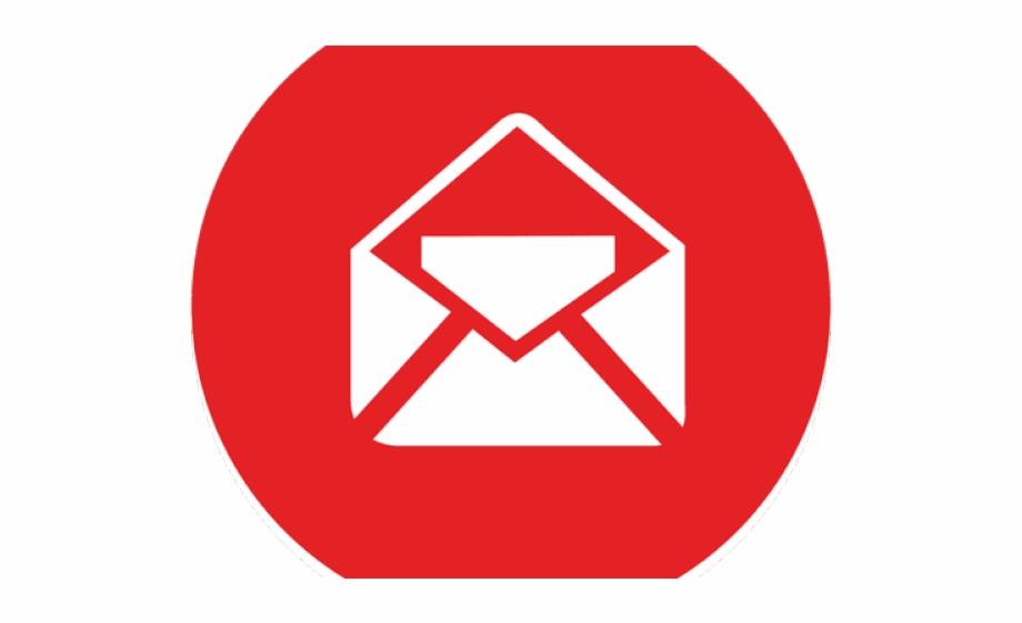 Email Icons Red Circle Email Round Icon Png