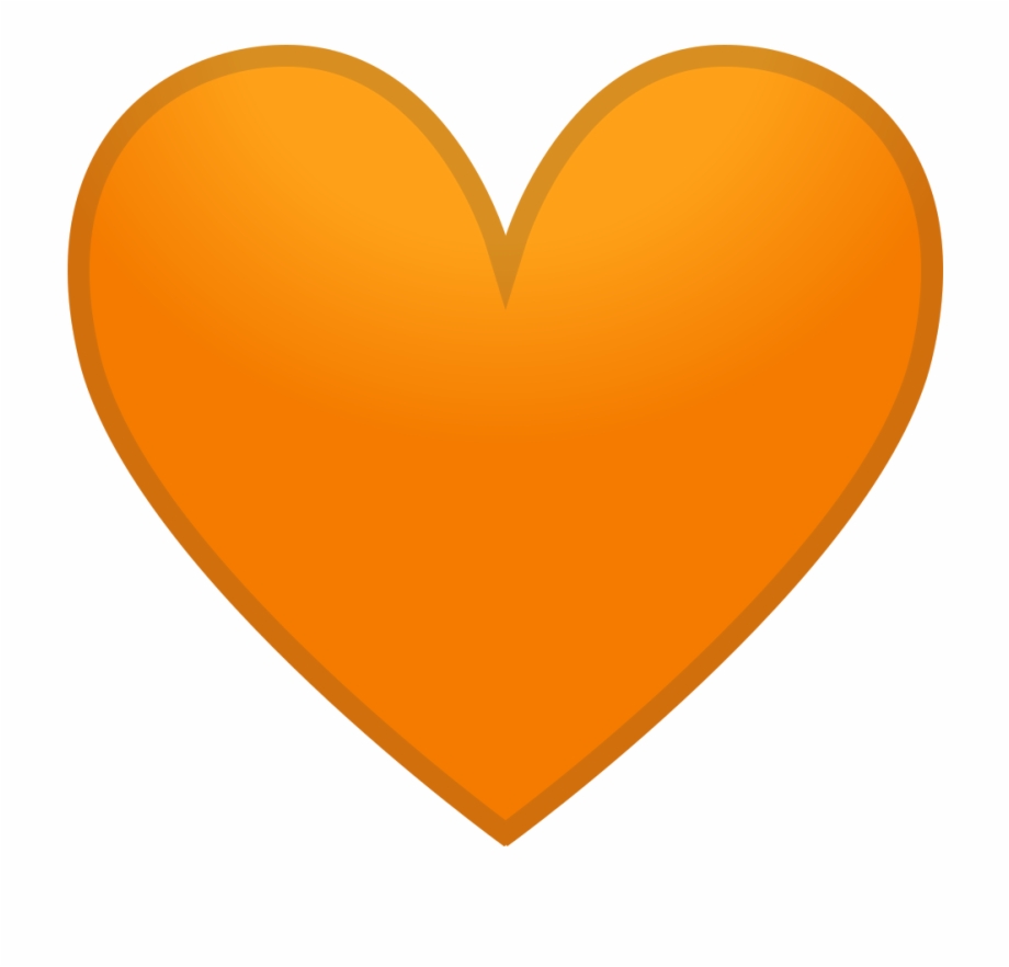 Download Svg Download Png Love Heart Icon Orange