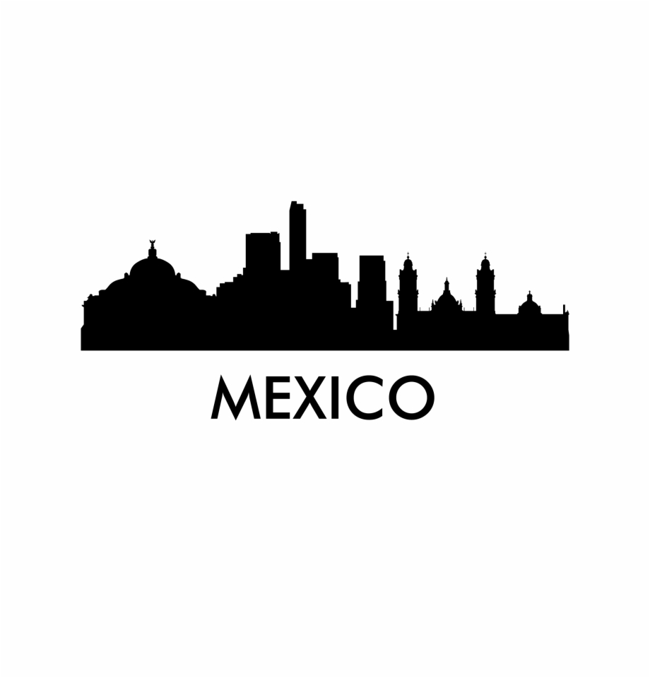 Mexico Skyline Decal Mexico City