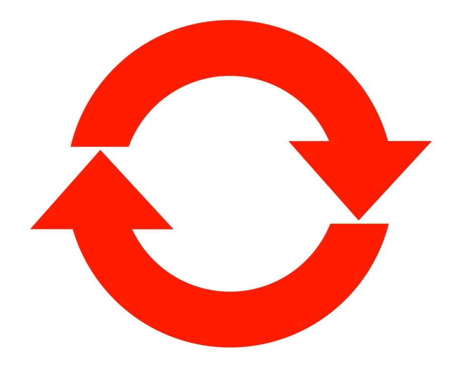 Circle Arrow Icon Red