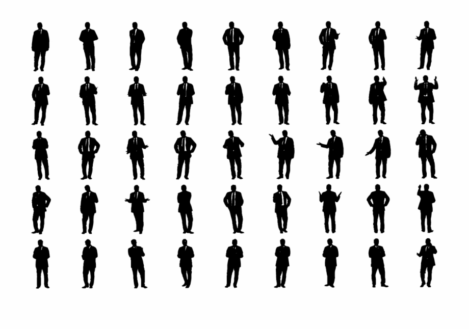 Cutout People Silhouettes Office Business Work People Cut