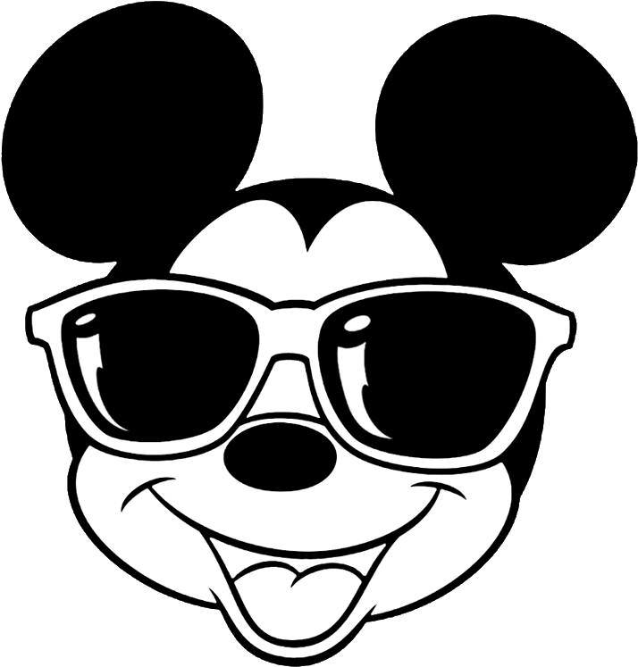 Post Mickey Mouse Sunglasses Clipart