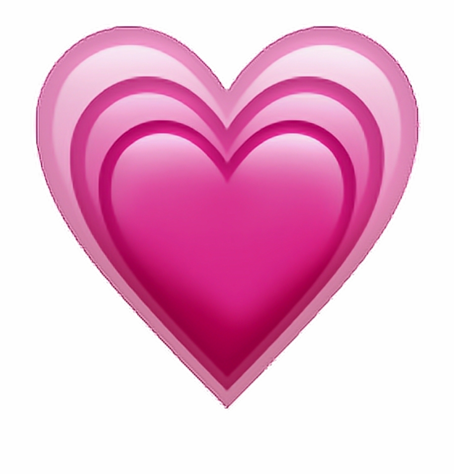 Heart Emoji Iphone Emojiip Pink Sticker Png Tumblr
