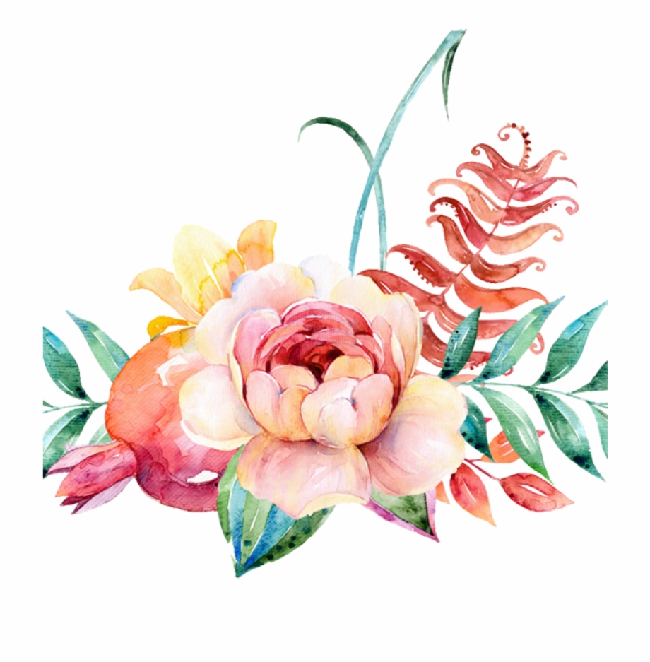 Flower Border Png Watercolour Flower Border Png Peoplepng