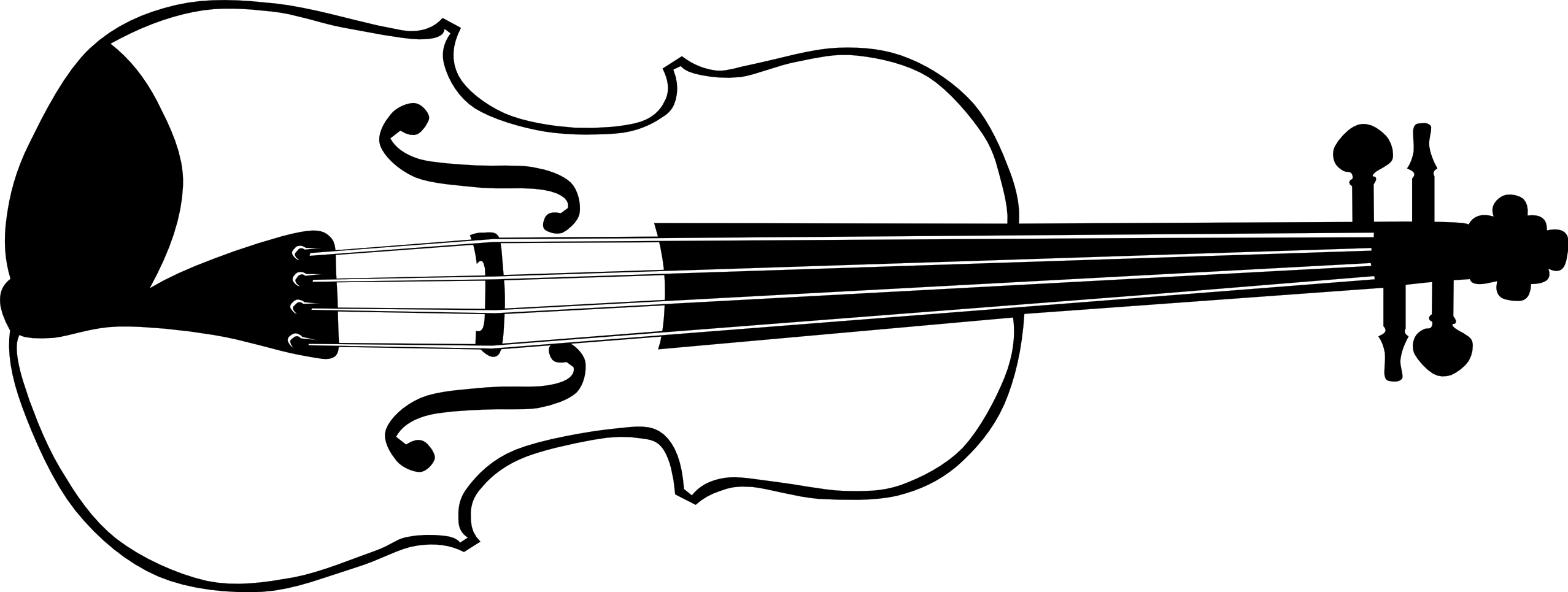 Bow Clipart Violin Violin Clipart Black And White