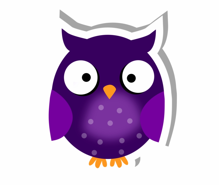 Cute Owl Sticker Cartoon