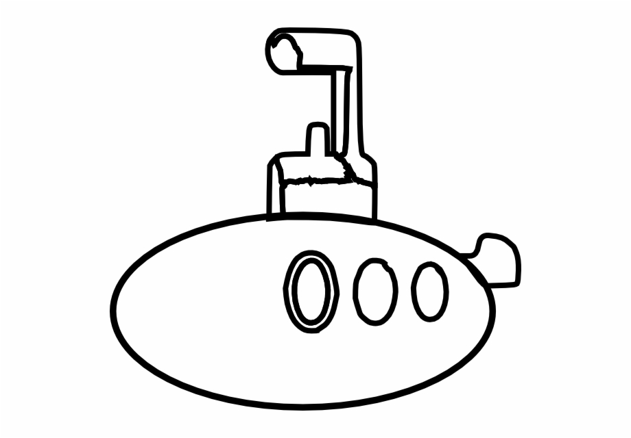 Original Png Clip Art File Submarine Coloring Svg