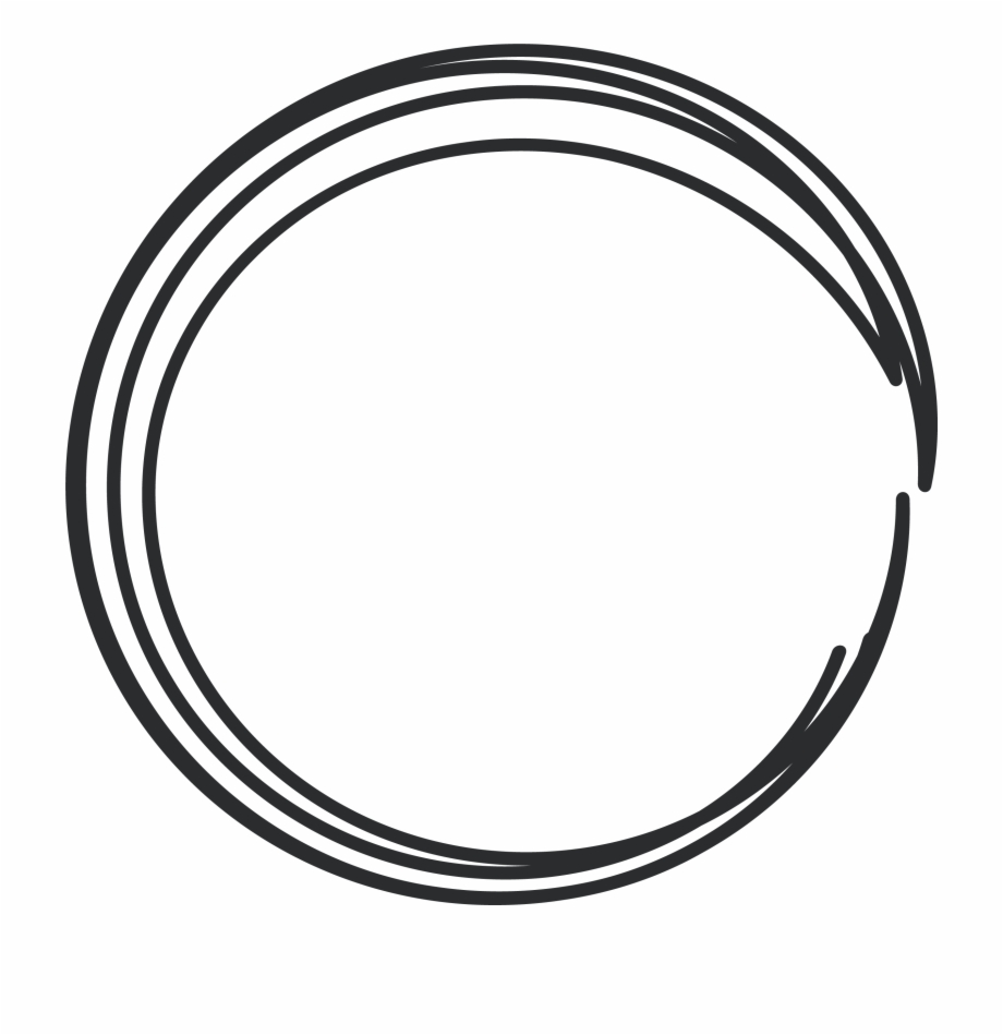 Black And White Circle Rim Area Pattern Circle