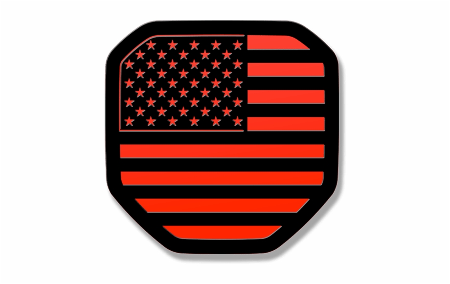 Usa Flag Tailgate Emblem 2019 Up Ram Black