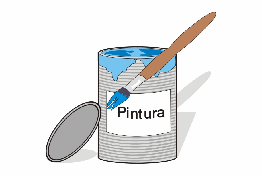 Paint Tin Can And Brush Png Clip Arts