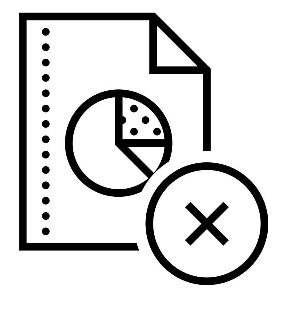 Delete Pie Chart Report Icon Exportar Pdf Icono