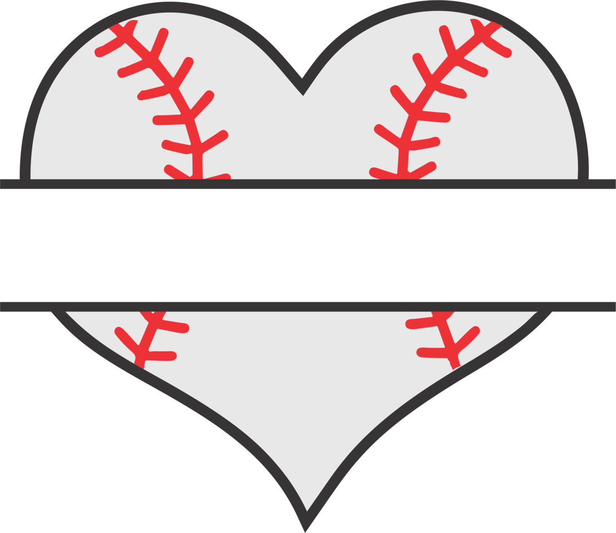 Heart Baseball Png Clip Art Baseball Heart