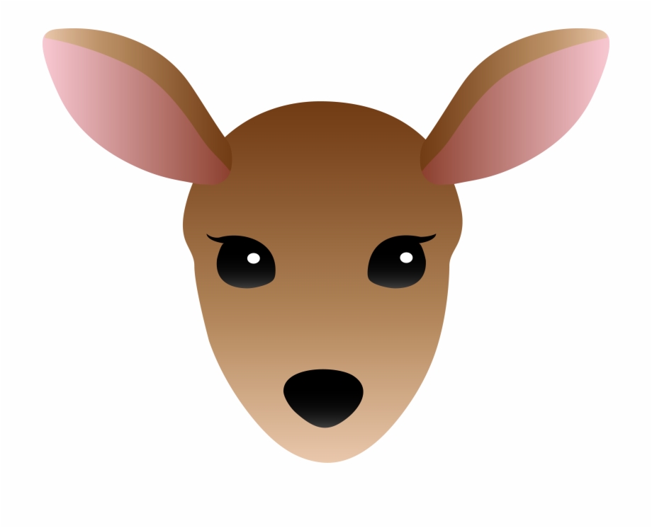 Vector Transparent Stock Deer Head Clipart Female Deer
