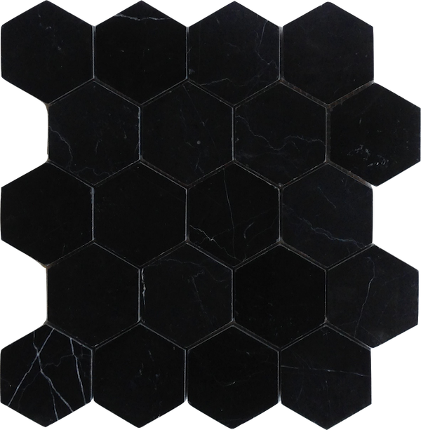 Black Marble Png Olympia Tile Hexagon Dark Grey