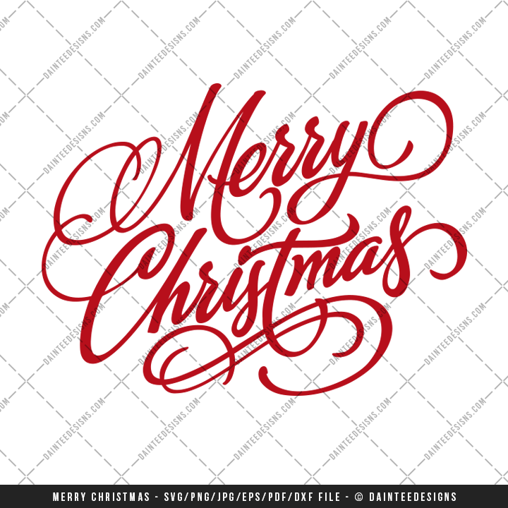 Merry Christmas Script Png