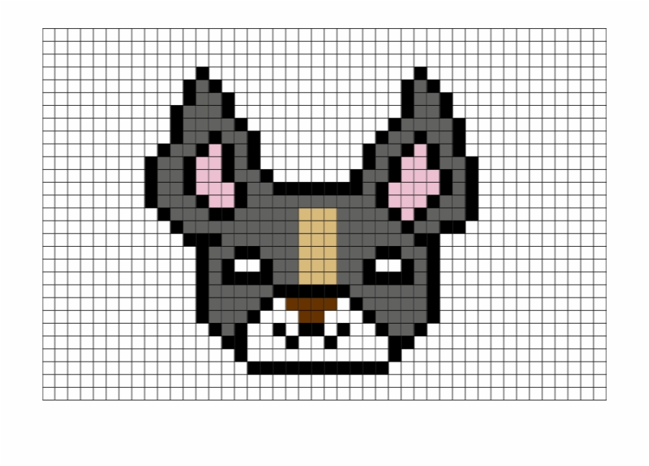 Pixel Art Boston Terrier