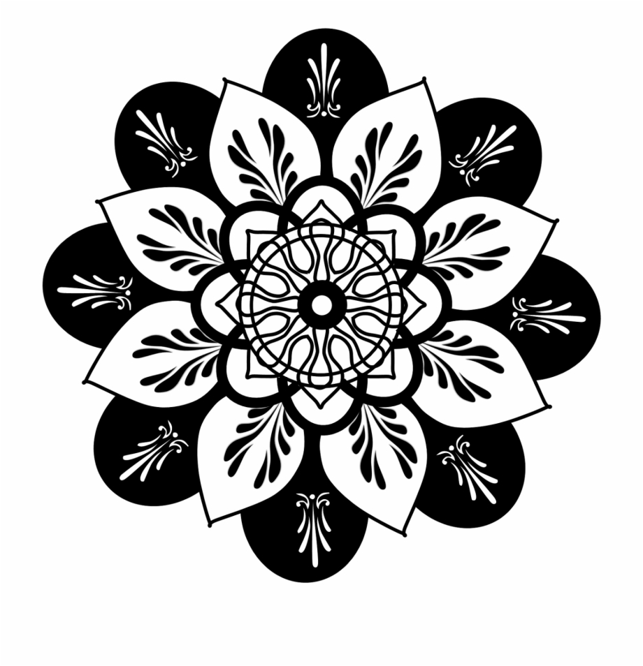 Clipart Mandala Mandala Clipart Black And White