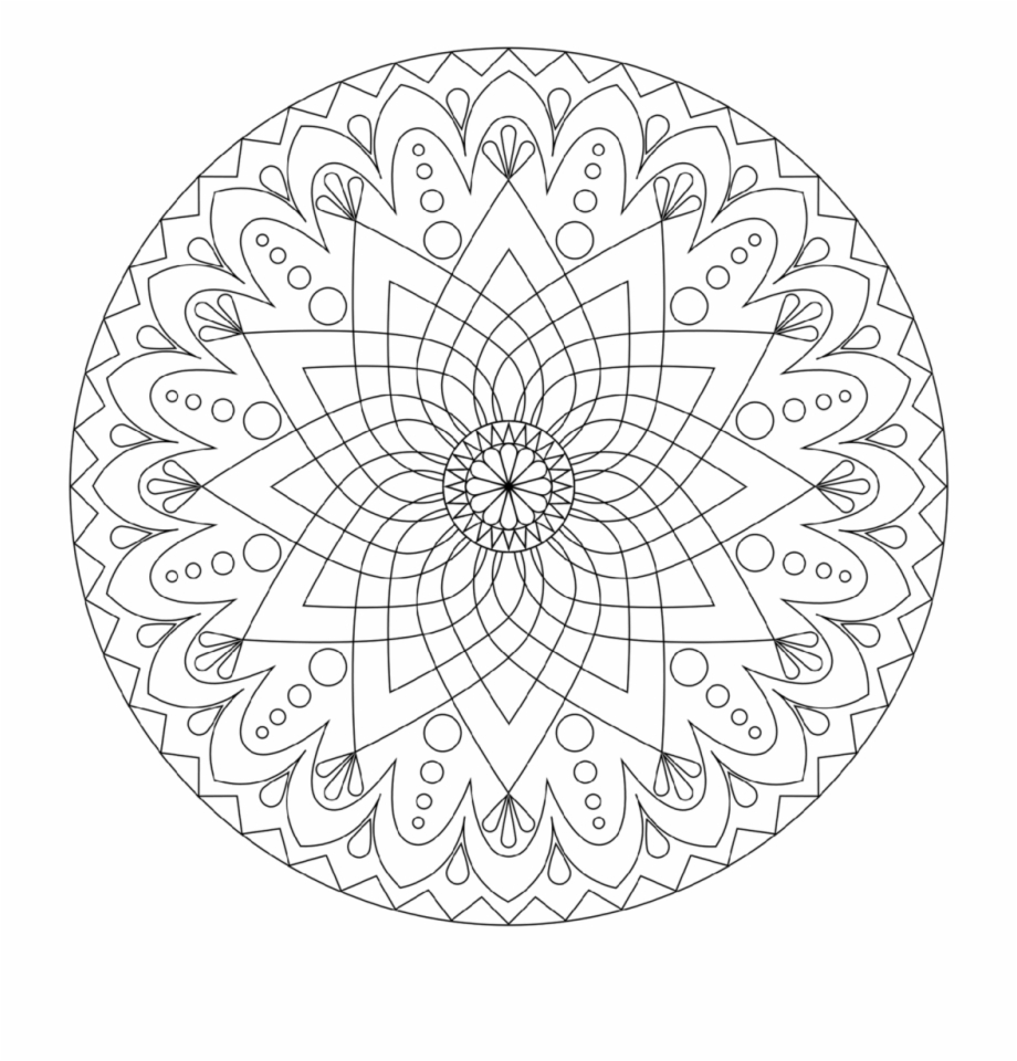 Mandala Coloring Pages Advanced For Pdf Coloring Pages