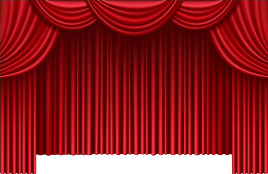 Red Theater Curtains Transparent Red Curtain