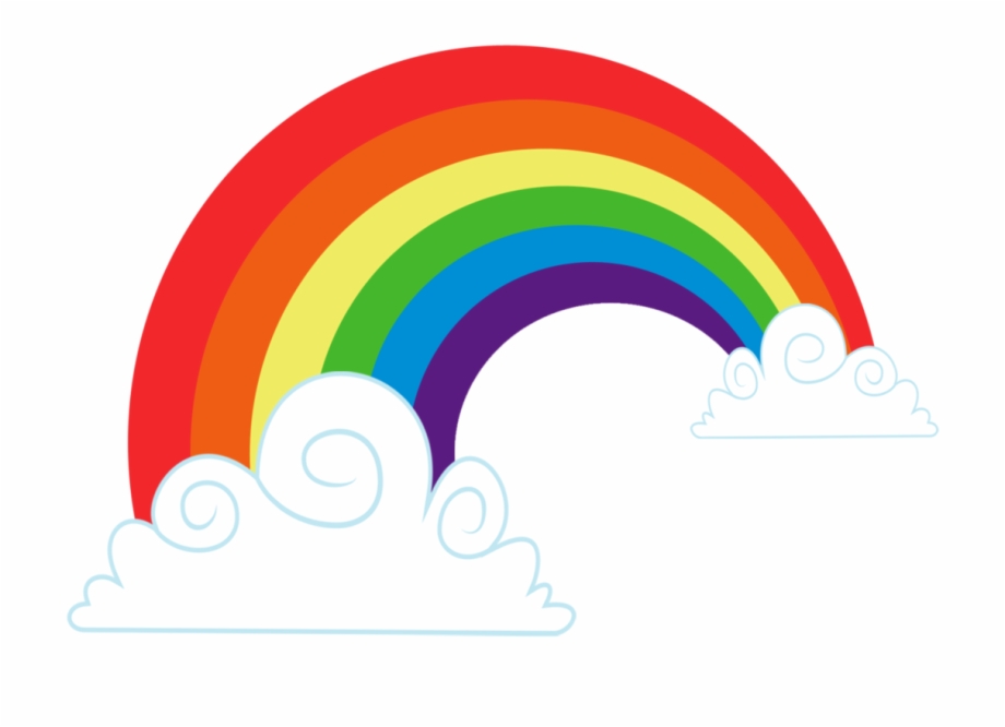 Rainbow Vector Png Rainbow Cloud Vector Png