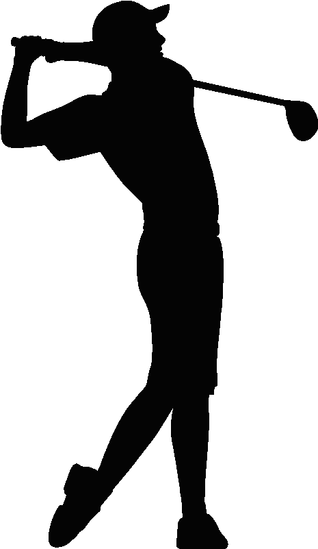 golfer silhouette png
