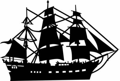 pirate ship silhouette

