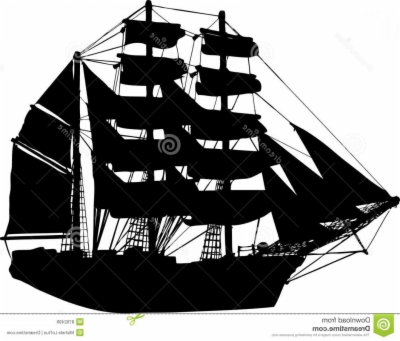 Pirate Ship Silhouette Png