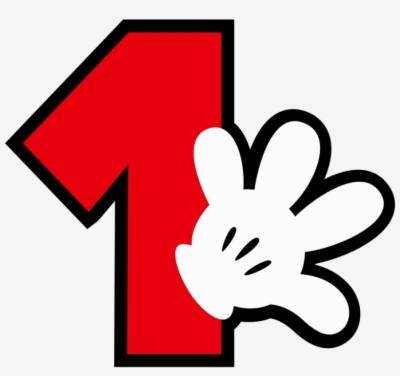 Mickey Mouse Number 1 Png