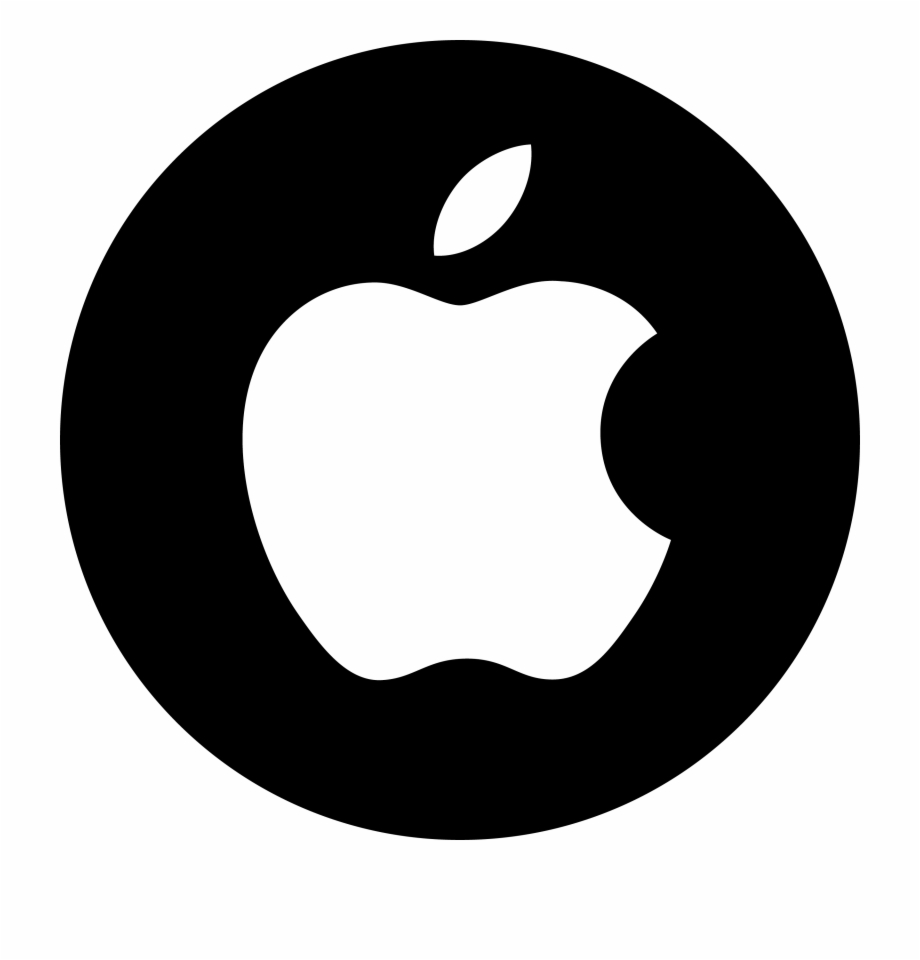 Apple Logo Contact Icon Png Black