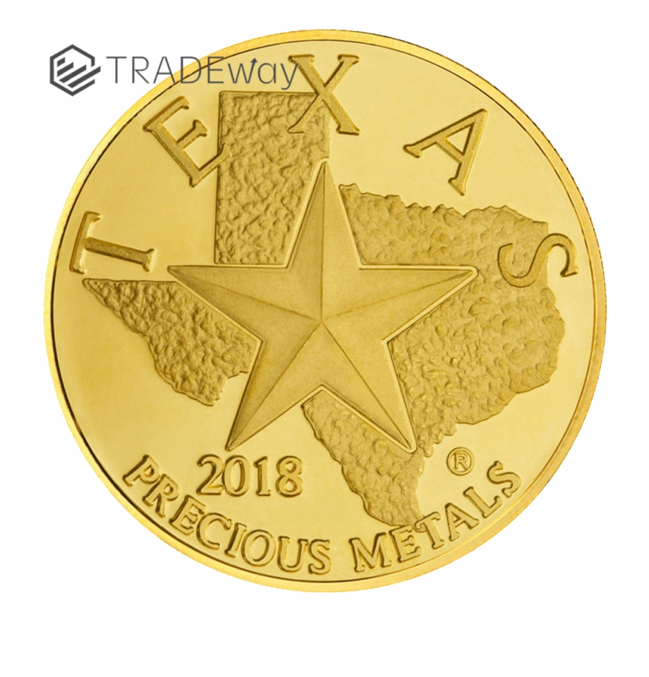 Tw 2018 Texas Gold Round Obverse Coin