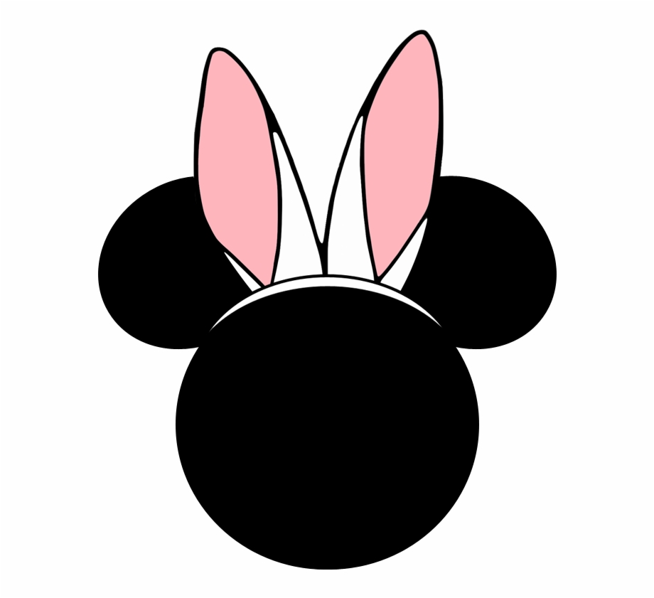 Mickey Mouse White Bunny Ears Circle