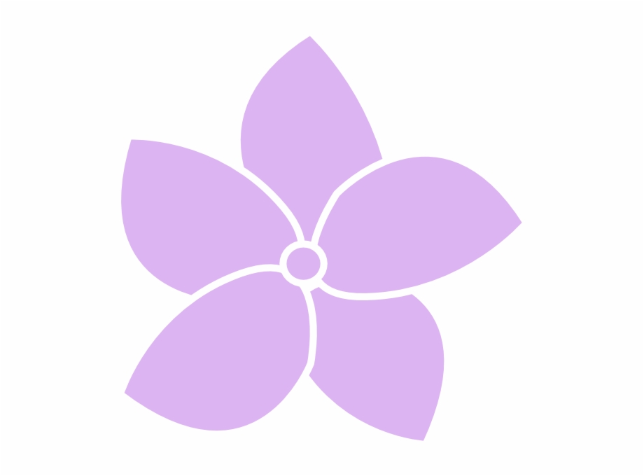 Hydrangea Flower Purple Png Hydrangea Cartoon - Clip Art Library