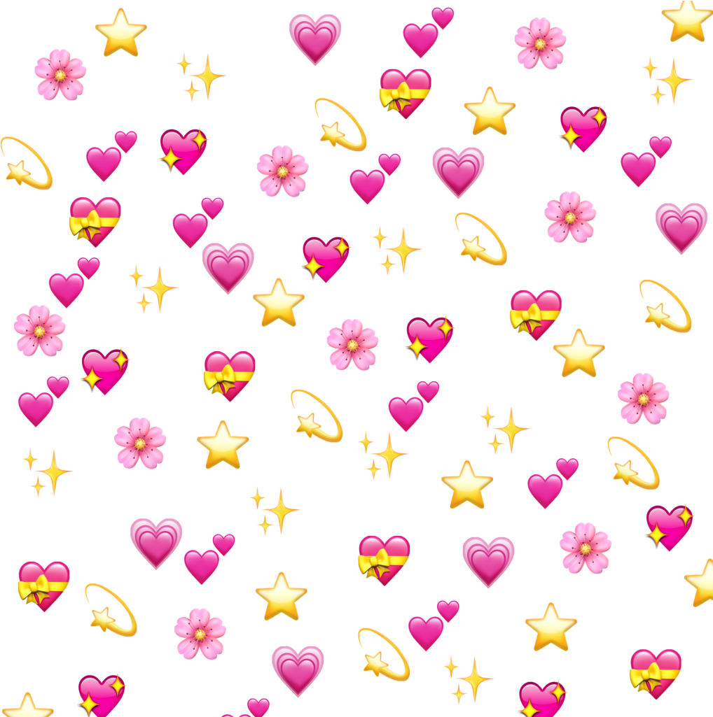 Freetoedit Love Pattern Background Emoji Star Emoji Background