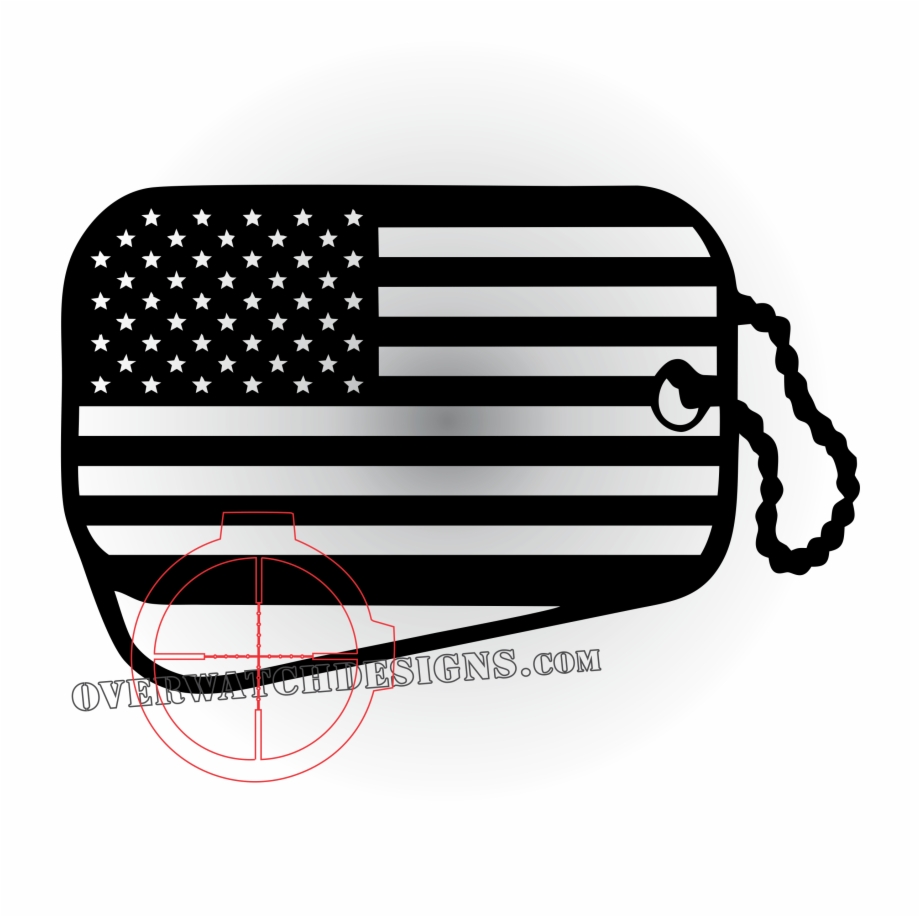 American Flag Dogtag American Flag Decal Cricut
