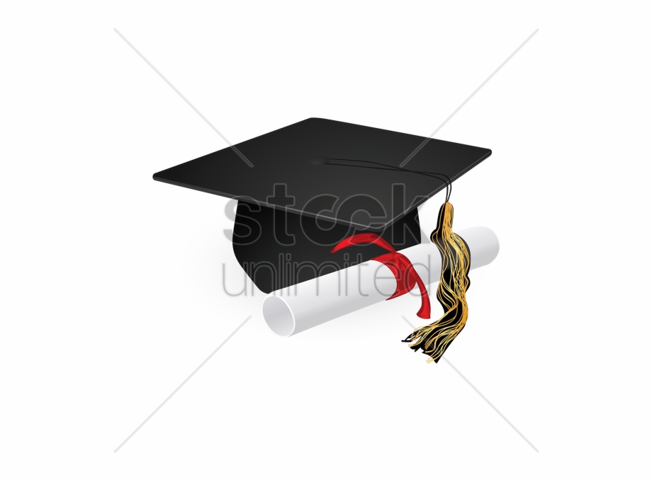 Graduation Cap And Diploma Vector Image Graphic Graduation