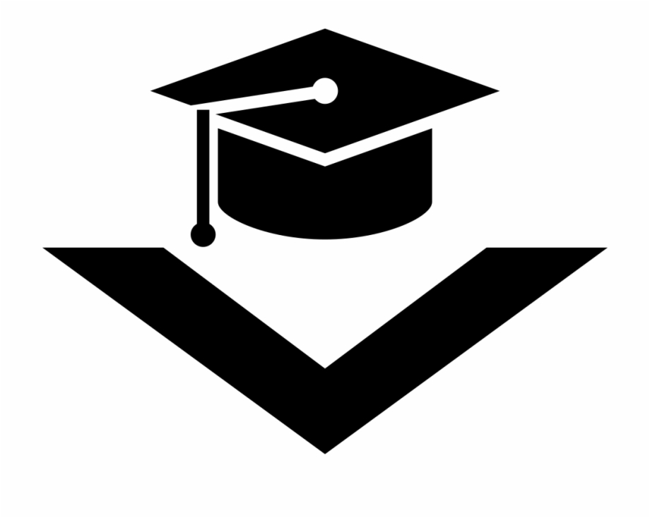 Graduation Cap With Down Arrow Comments Logos De