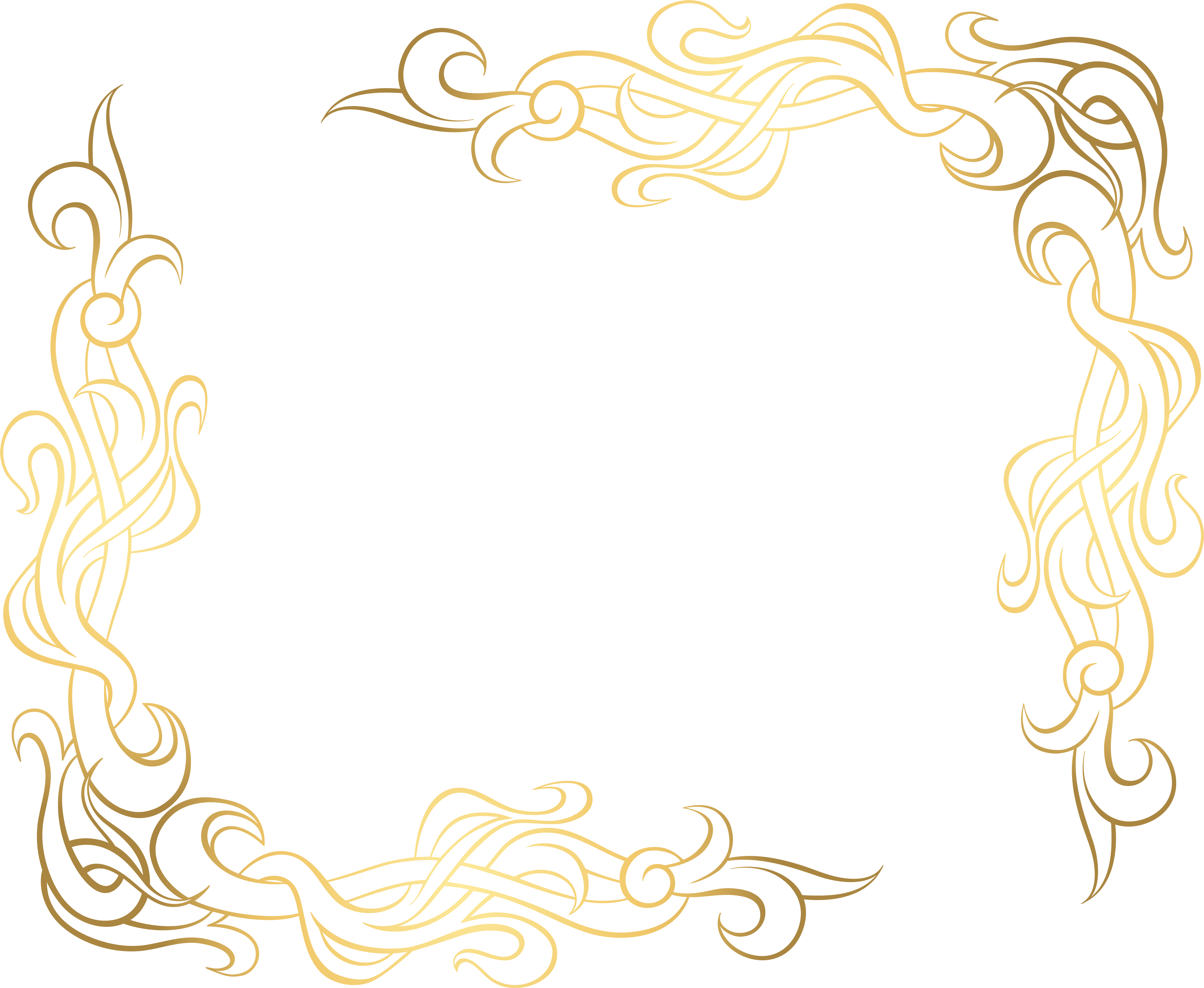Gold Corner Decoration Transparent Png Clip Art